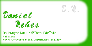 daniel mehes business card